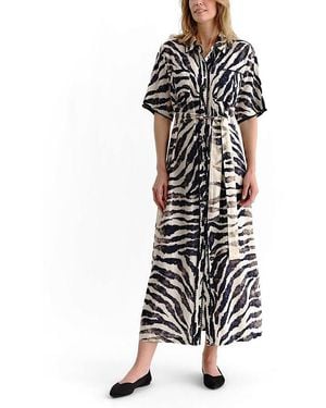 Cartolina Nantucket Lucia Midi Linen Shirt Dress - White