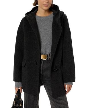 Gerard Darel Malina Wool Coat - Black