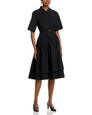 Co. Short Sleeve Belted Dress - Black