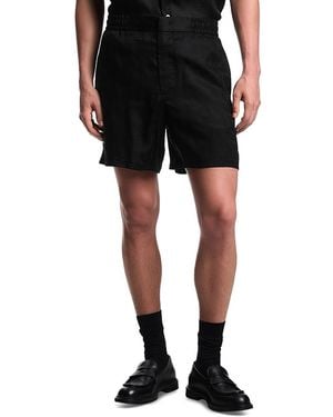VIP【関税送料無料】希少 EMPORIO ARMANI SHORTS Emporio Armani Men's Standard Logo Band Bermuda Short, Dark