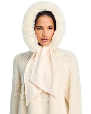 Kyi Kyi Wool & Faux Fur Hood - Natural