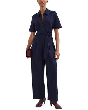 Phase Eight Tabitha Ponte Jumpsuit - Blue