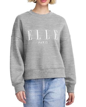 Elle Collection Embroidered Elle Sweatshirt - Gray