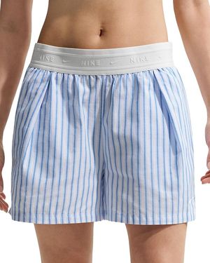 Nike Sportswear Poplin Stripe Shorts - Blue