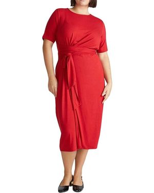 UNIVERSAL STANDARD Plus Dakota Denim Dress - Red