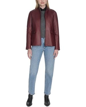 Cole Haan Leather Jacket - Red