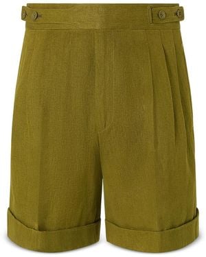 ZEGNA Oasi Lino Shorts - Green