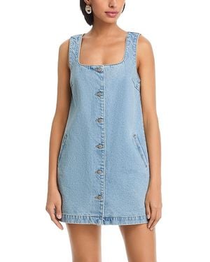 French Connection 90's Denim Button Front Dress - Blue