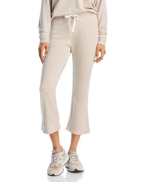 Splits59 Brooks Cropped Flare Sweatpants - Natural