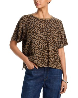 Mother The Boxy Ringer Tee - Black