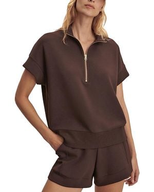 Varley Ritchie Short Sleeve Sweatshirt - Brown