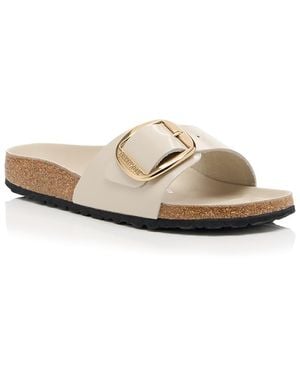 Birkenstock Madrid Big Buckle High Shine Sandals - White