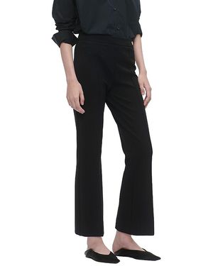 Callas Milano Lola High Density Crepe Stretch Cropped Flare Trouser - Black