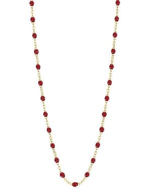 Gigi Clozeau 18K Classic Gigi Resin Bead Collar Necklace, 16.5 - Metallic
