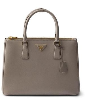 Prada Galleria Large Saffiano Leather Bag - Brown