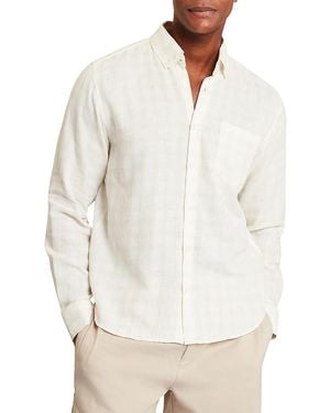 Ted Baker Andrey Marl Check Pocket Shirt - White