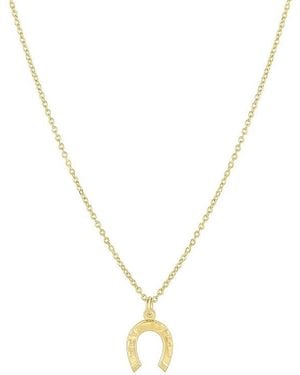 SET & STONES Colt Charm Necklace - Metallic