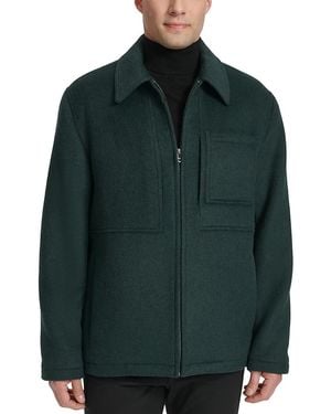 Cole Haan Zip Front Jacket - Green