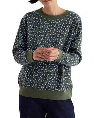 Seasalt Cornwall Bright Wave Sweatshirt - Gray