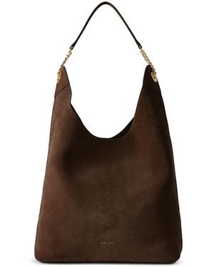 Veronica Beard Jour Suede Shoulder Bag - Brown