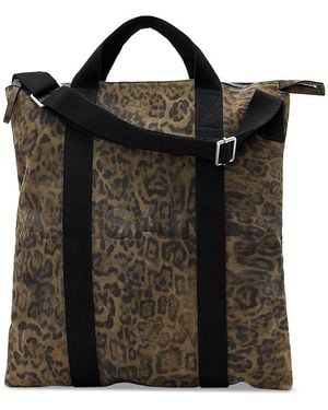 AllSaints Kei Leopard Backpack - Black