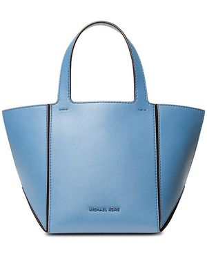 Michael Kors Small Leather Tote Bag - Blue
