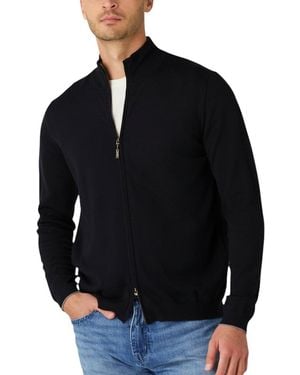 Robert Talbott Dalton Full Zip Sweater - Black