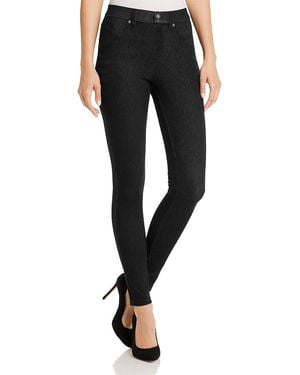 Hue Ultra-Soft High-Waisted Denim Leggings - Black