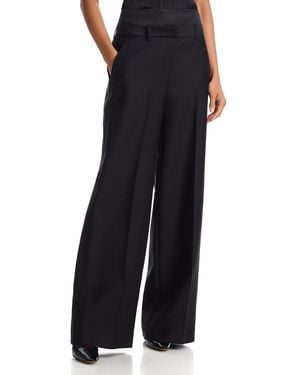 Heirlome Pia Wool & Silk Pants - Black