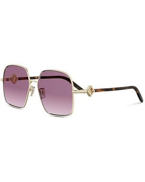 Fendi Ff Diamonds Square Sunglasses, 58Mm - Pink