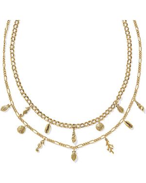 Kendra Scott Alexa Multi Strand Necklace, 16.5-19.5 - Metallic