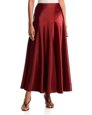 Bardot Toni Full Maxi Skirt - Red