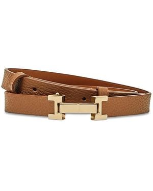Reiss Hayley H Link Leather Belt - Brown
