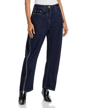 3.1 Phillip Lim High Rise Ankle Barrel Jeans - Blue