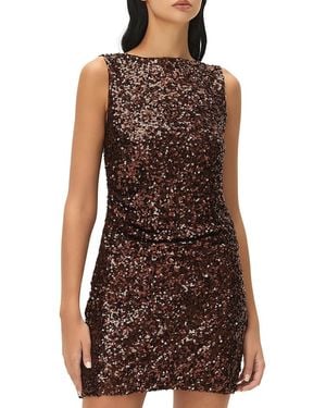 Elodie the Label Reed Sequin Top - Brown