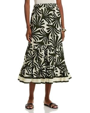 Cara Cara Chase Cotton Midi Skirt - Green