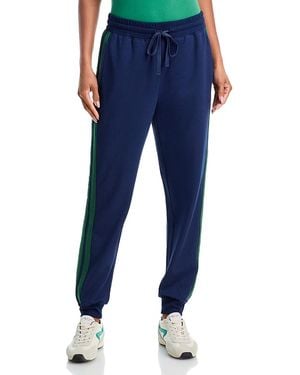 Aqua Athletic Varsity Drawstring Waist Sweatpants - Blue
