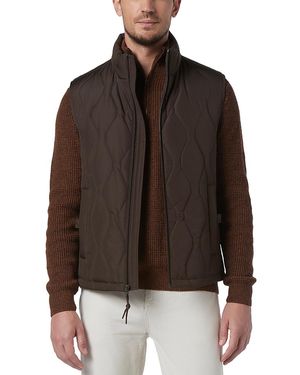 Andrew Marc Hampden Quilted Vest - Brown