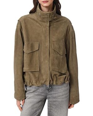 AllSaints Clay Suede Jacket - Brown