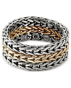 John Hardy Sterling & 18K Bonded Icon Chain Link Band - White