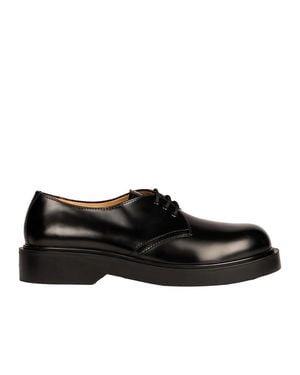 Sandro Chunky Patent Derby Shoes - Black
