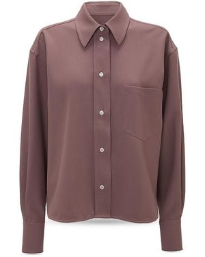 Victoria Beckham Cropped Shirt - Brown