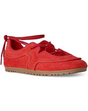 UGG Quill Shearling Lined Ballet Sneakers - Red