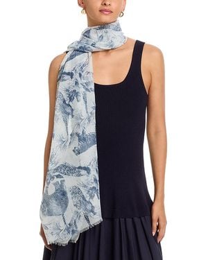 Fraas Jungle Toile Scarf - Blue