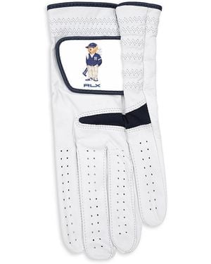 Polo Ralph Lauren Rlx Leather Golf Gloves - White