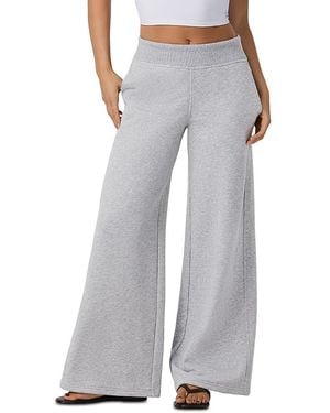Vuori Sedona Cotton Blend Wide Leg Sweatpants - Gray