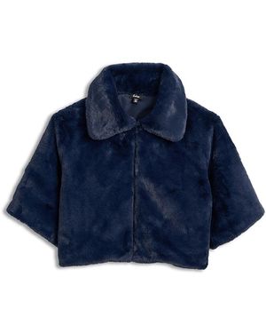 Echo Blair Sheared Faux Fur Jacket - Blue