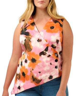 Estelle Freya Wrap Top - Orange