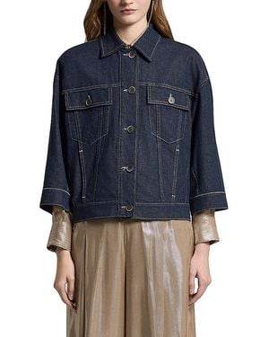 Peserico Flap-Pocket Jacket - Blue