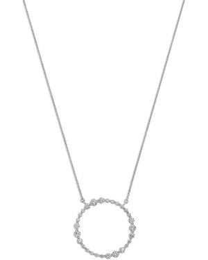 Bloomingdale's Fine Collection Diamond Circle Pendant Necklace - Metallic